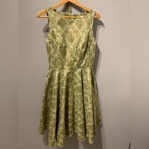 Teresa Marie for Heart of Haute Green and Gold Dress